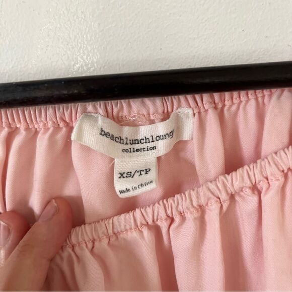 Beachlunchlounge Pink Off Shoulder Ruffle Blouse - Picture 3 of 6